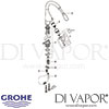 Grohe K4 Single-Lever Sink Mixer Kitchen Tap Spares